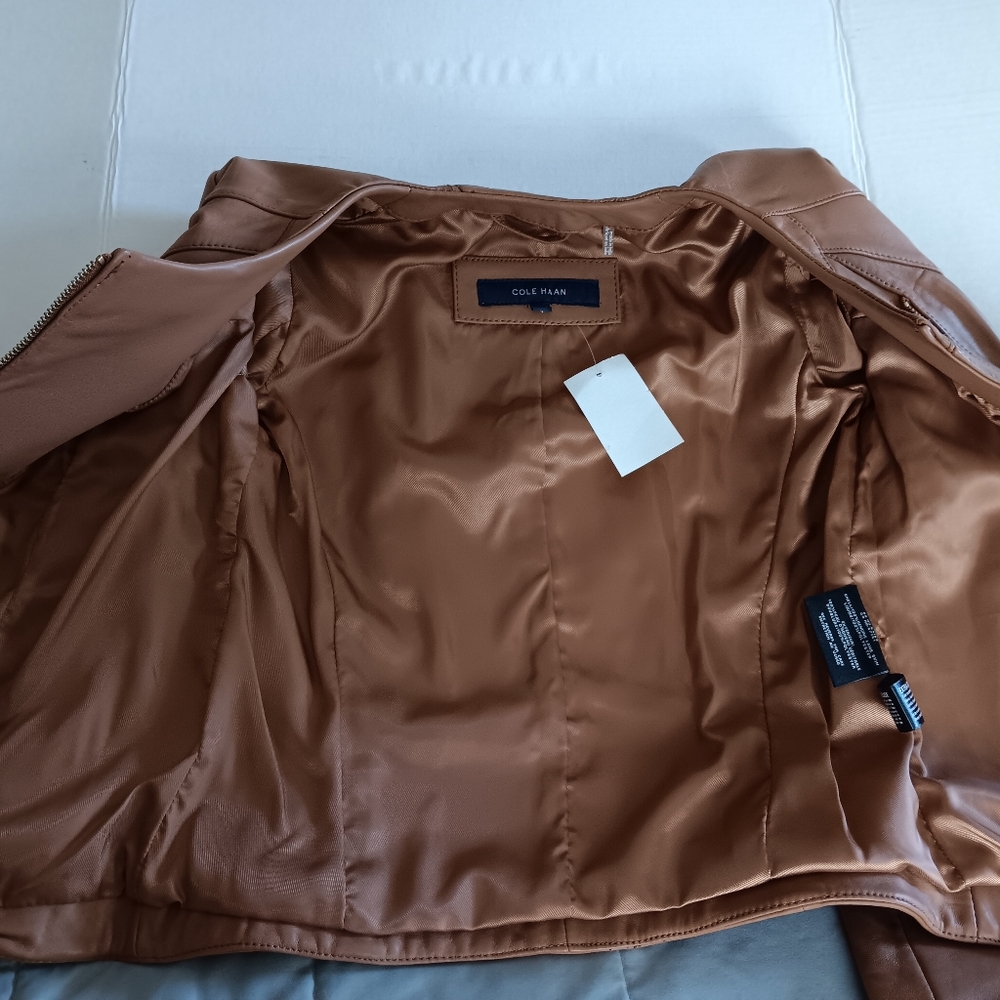 Cole Haan leather jacket - Picture 4 of 7